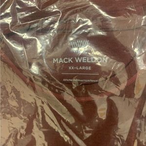 MACK WELDON NEW IN BAG MERINO SS TEE RUM RAISIN COLOR SZ XXL PERFECT CONDITION!!